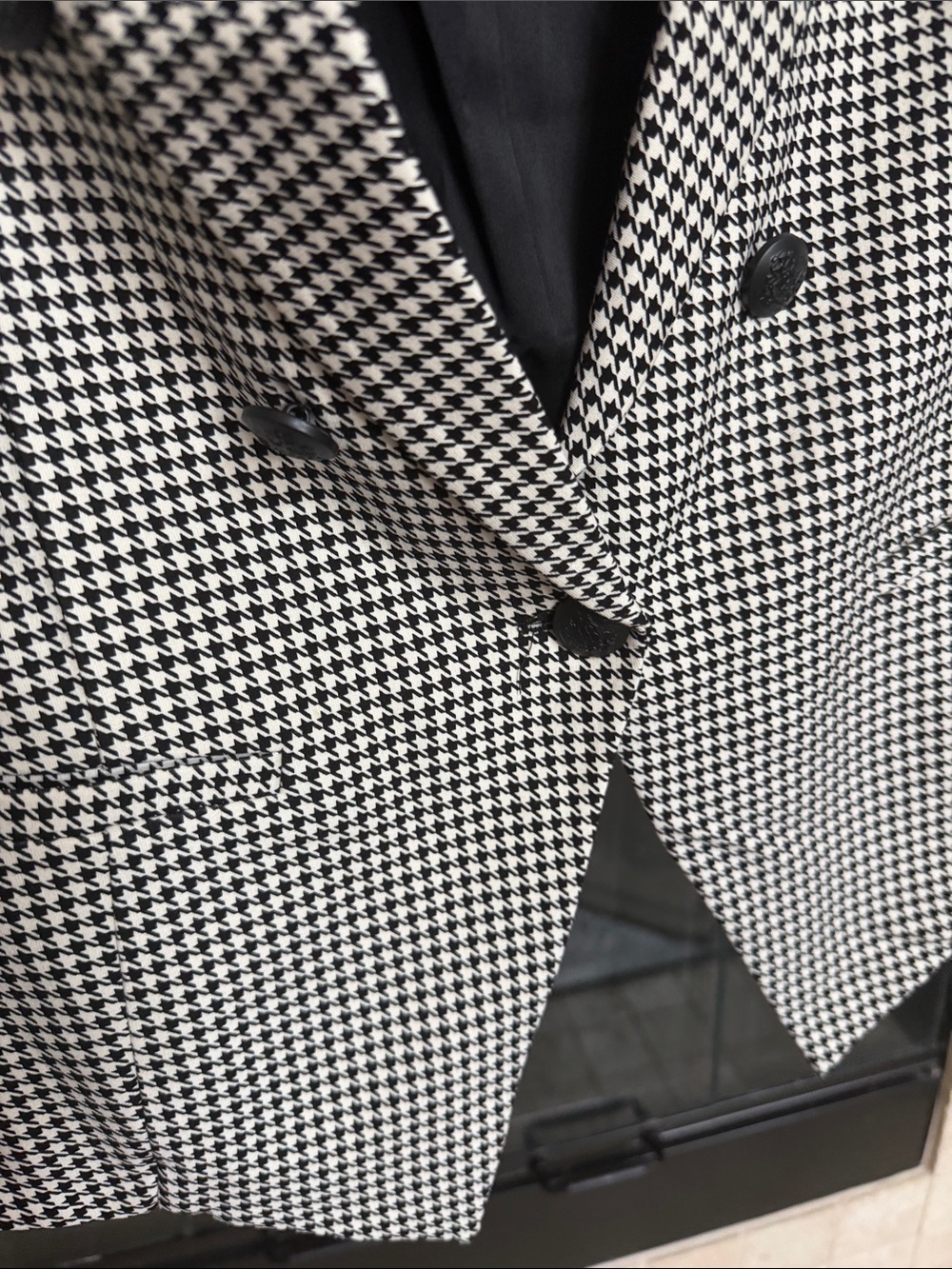 Studio by Torrid Black White Houndstooth Tailored Suit Vest Women's Plus Size 2 - Picture 7 of 11